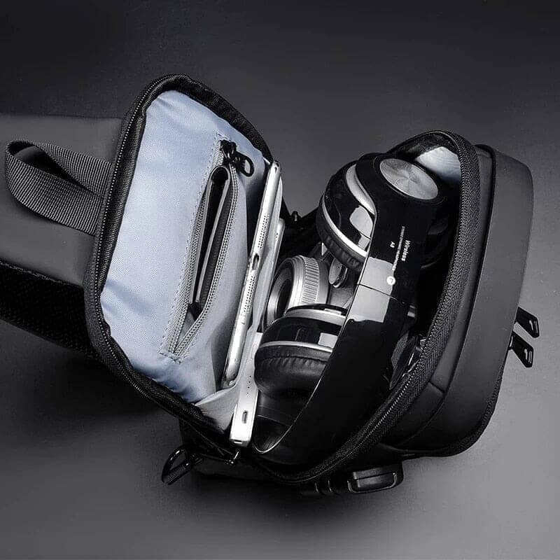 Anti-Theft Backpack with USB Lock Slim Bag