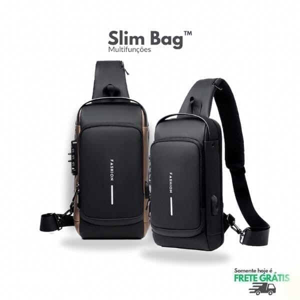 Anti-Theft Backpack with USB Lock Slim Bag
