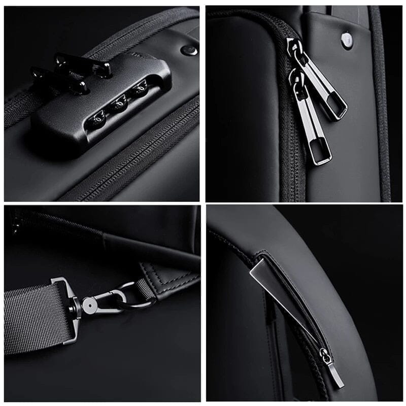 Anti-Theft Backpack with USB Lock Slim Bag